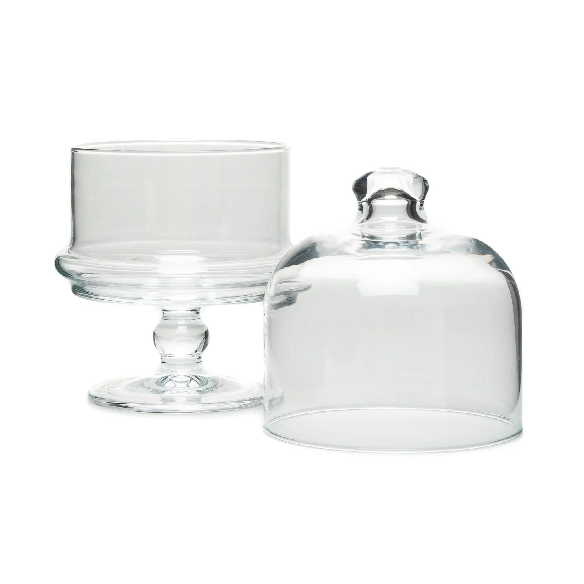 Paşabahçe Mini Patisserie - Glazen Voorraadpot Op Voet - Met Stolp - Snoeppot - 500 ml