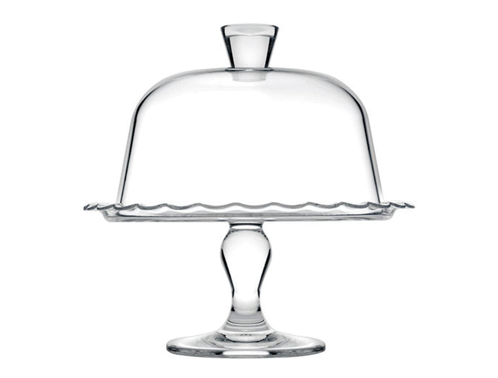 Paşabahçe Petite Patisserie - Taartplateau Op Voet - Met Stolp - 264 cm