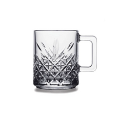 Paşabahçe Timeless - Thee/Koffie Glazen Met Oor - Set van 2 - 195 ml