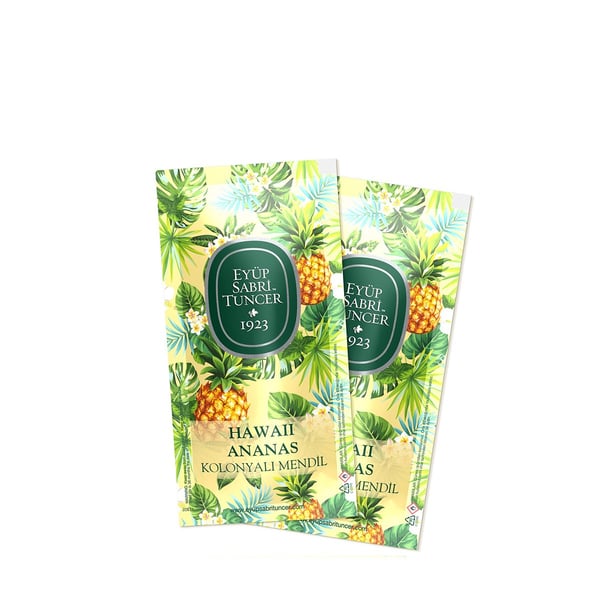 Eyüp Sabri Tuncer – Hawaii Ananas – Eau De Cologne Doekjes – 150x (Kolonyalı mendil / Desinfectie)