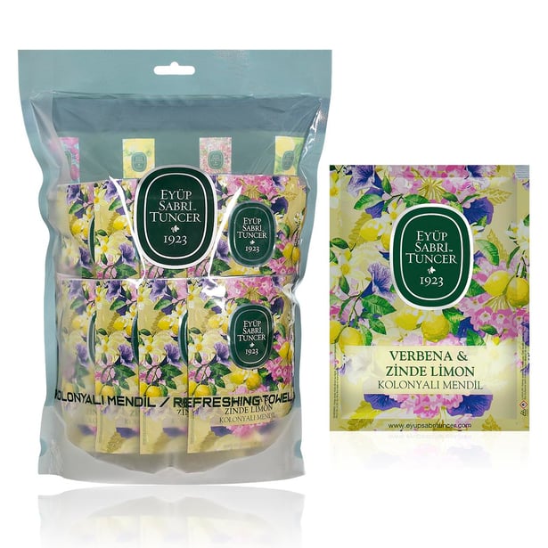Eyüp Sabri Tuncer – Verbena Zinde – Eau De Cologne Doekjes – 150x (Kolonyalı mendil / Desinfectie)