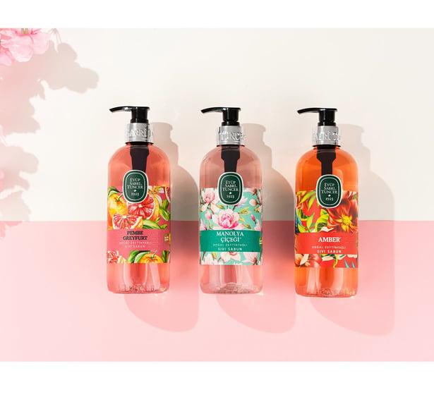 Eyüp Sabri Tuncer – Roze Grapefruit– Met 100 % Natuurlijke Olijfolie – Handzeep Met Pomp – 500 ML