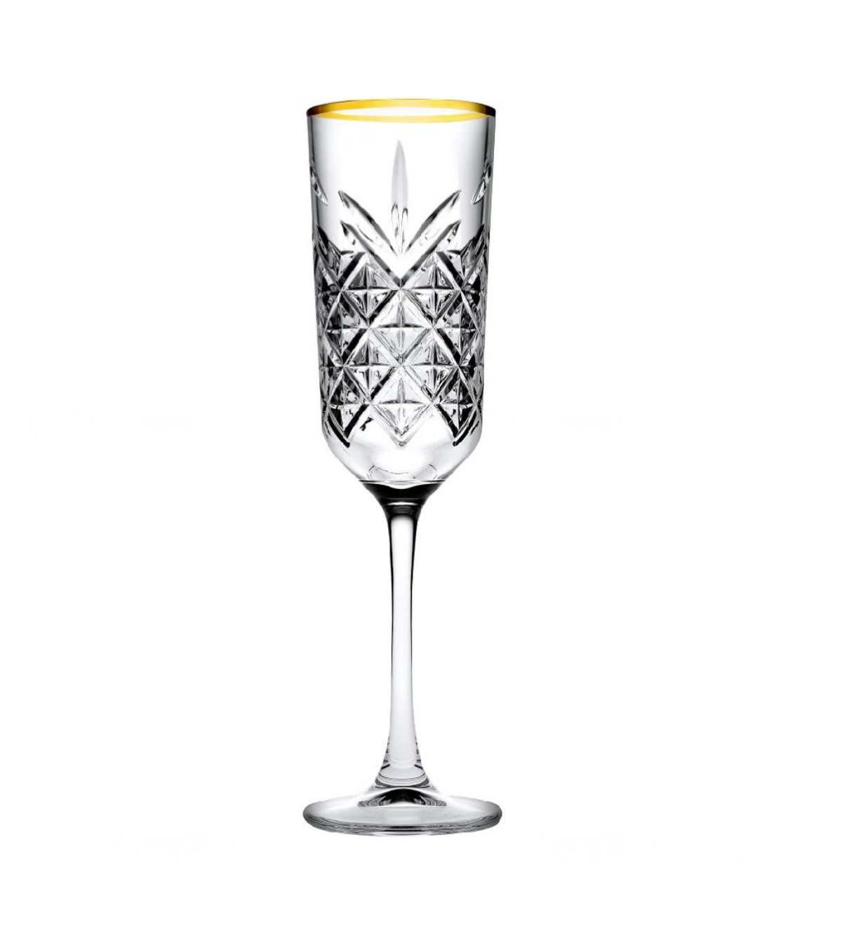 Paşabahçe Timeless - Golden Touch - Flute - 175 ml - Set van 4