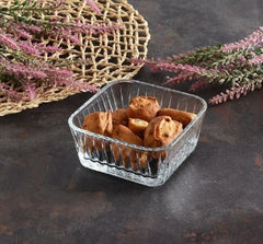 Frezya - Glazen Schaaltjes - Set van 6 - 98 mm x 98 mm - Vierkant