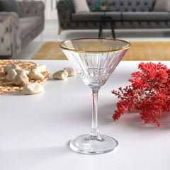 Paşabahçe Elysia - Golden Touch – Cocktailglazen – Set van 4 – 220 ml