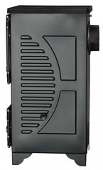 S102D Sabah Mini Haardkachel- Gietijzer - Houtkachel -Houthaarden - Mat Zwart - 9,65KW
