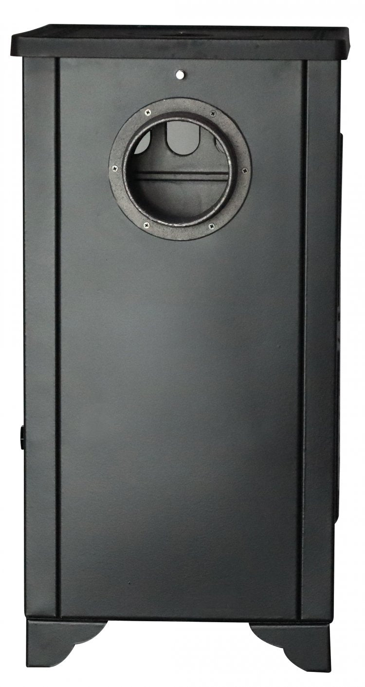 S102D Sabah Mini Haardkachel- Gietijzer - Houtkachel -Houthaarden - Mat Zwart - 9,65KW