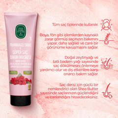 Eyüp Sabri Tuncer – Frambozenazijn + Super Haarverzorgende Masker - 250 ml - 100% Vegan + Gluten Vrij
