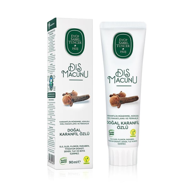 Eyüp Sabri Tuncer – 100% Plantaardige Kruidnagel Tandpasta – 90 ml - 100% Vegan - Glutenvrij