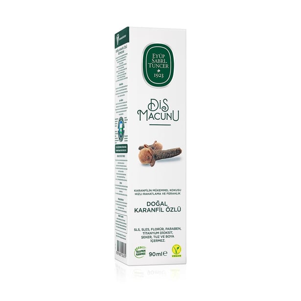 Eyüp Sabri Tuncer – 100% Plantaardige Kruidnagel Tandpasta – 90 ml - 100% Vegan - Glutenvrij