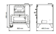 KRD02-E Sabah Houtkachel Met Oven- Houthaarden – Gietijzer – Met Thermometer-Emaye Dik Karadeniz Kuzinesi – Mat Zwart – 10 kW – Inclusief kachelpijpen