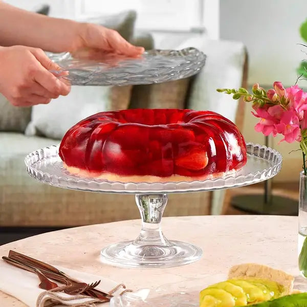 Paşabahçe Taartplateau 95117 - Op Transparant Voet Zonder Stolp - Glas - 32cm