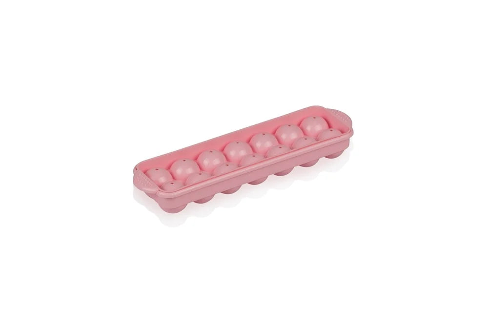 Suncook SC-255 – Ice cube – Ronde Ijsblokjes - Ijsblokjesvorm – 14 Bolletjes – Zalm Roze