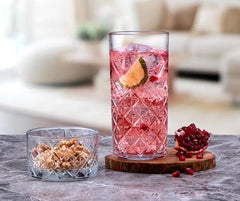 Paşabahçe Timeless 52800 - Longdrinkglazen - Glas - Set van 4 - 450 ml
