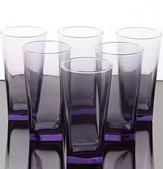 Paşabahçe Carre – Paarse Longdrinkglazen / Waterglas – Set van 3 – 305 ml