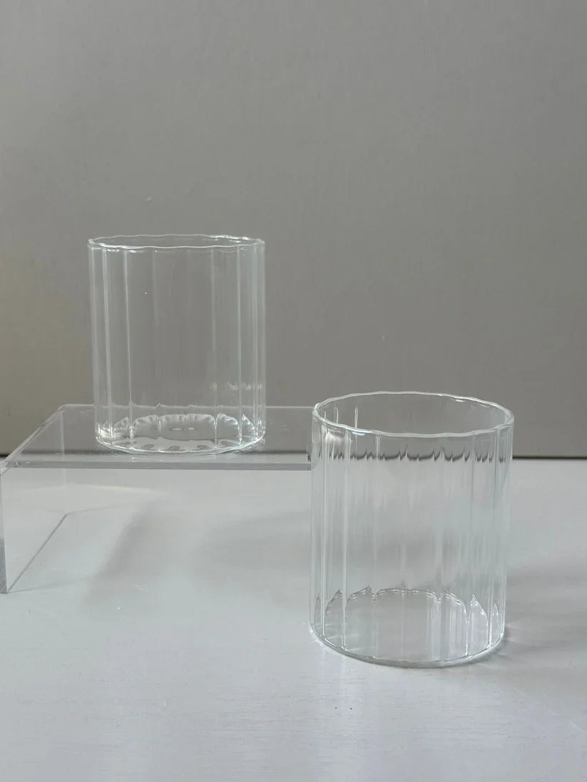 Ekselans - Ribble Stripe Waterglas - Set van 2 - 180 ml - Glas