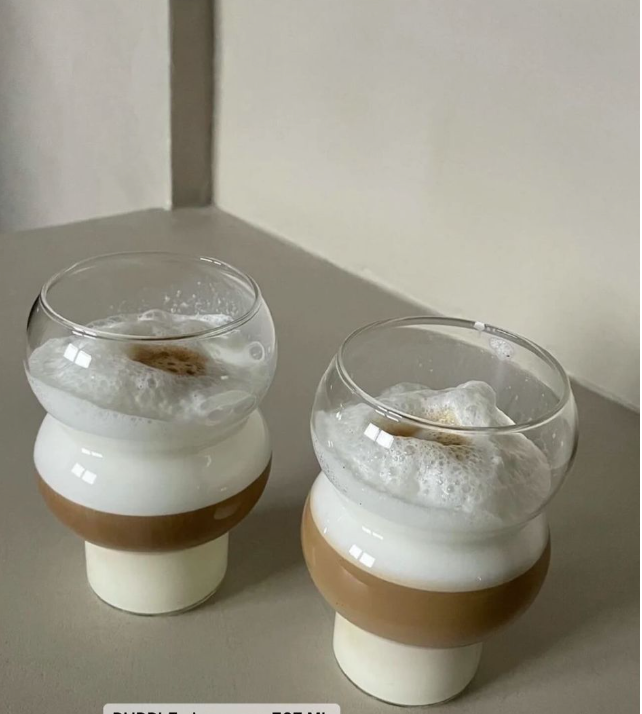 Ekselans - Bubble Wavy Longdrinkglas - Set van 2 - 535 ml